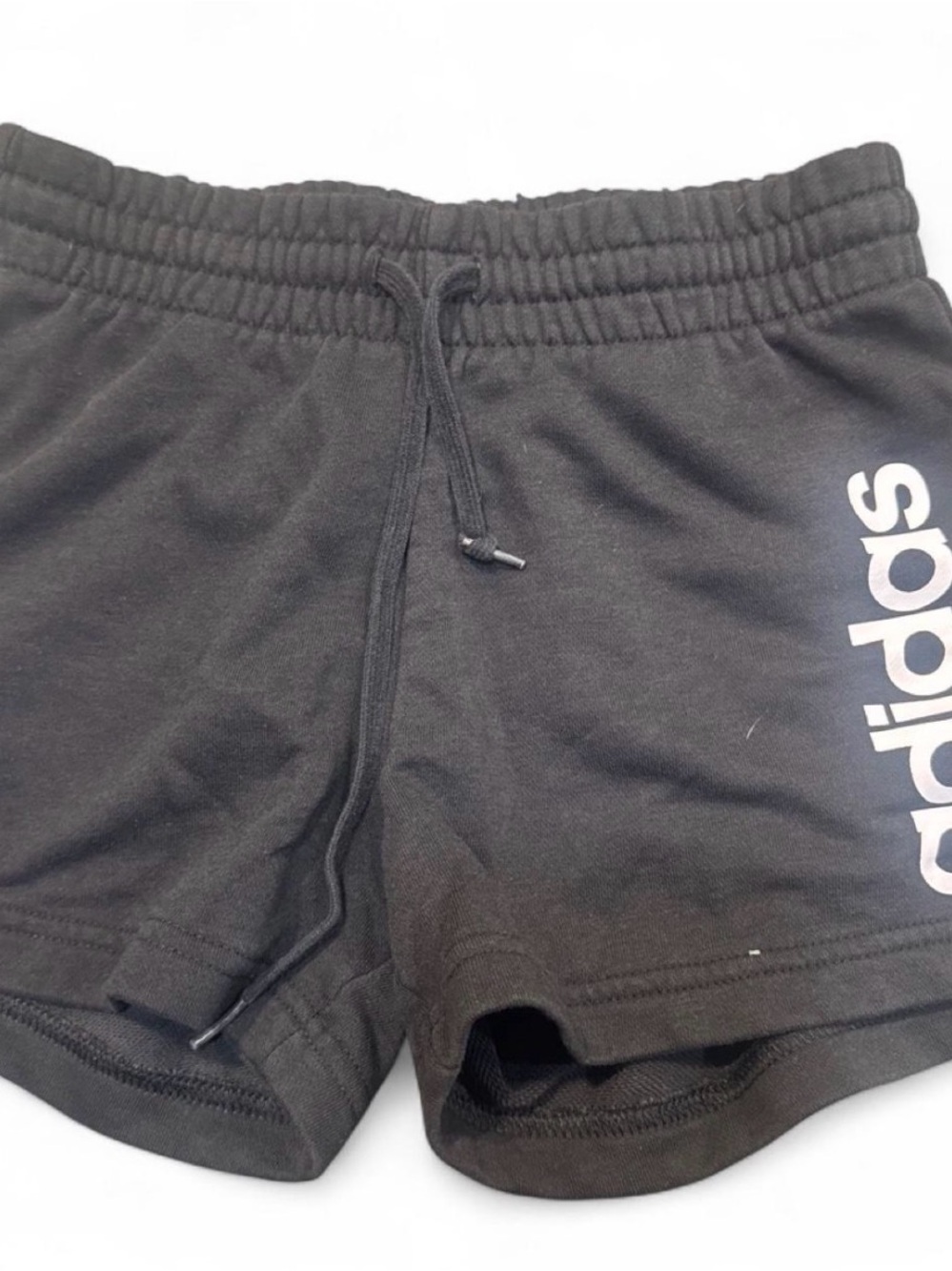 adidas Black Women's Logo Athletic Lounge Shorts